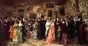 William Powell Frith A Private View at the Royal Academy Spain oil painting artist
